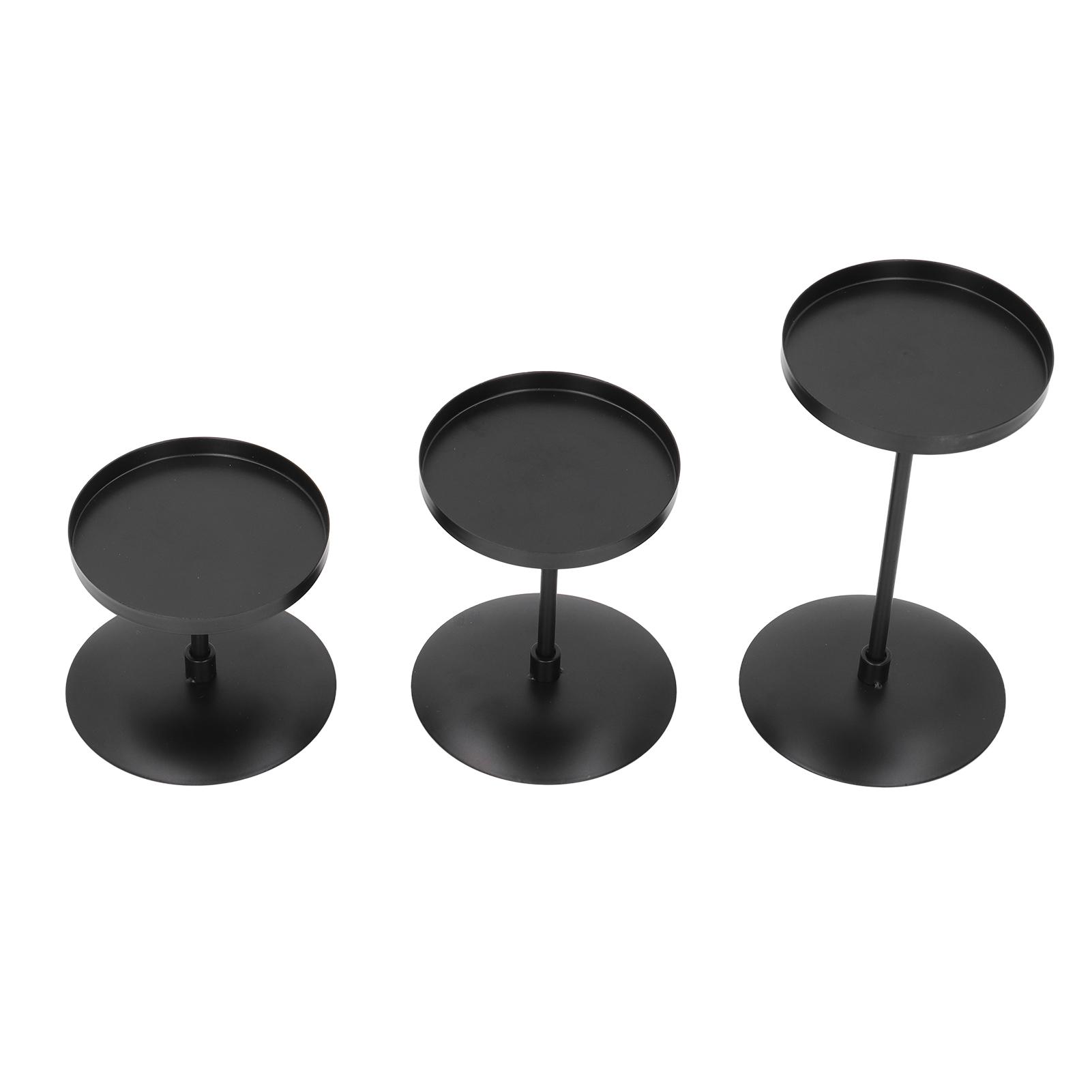 3pcs Pillar Candle Holder Black Double Sided Black Piano Paint Antirust Iron Pillar Candle Holder for Incense Cones
3pcs Pillar Candle Holder Black Double Sided Black Piano Paint Antirust Iron Pillar Candle Holder for Incense Cones