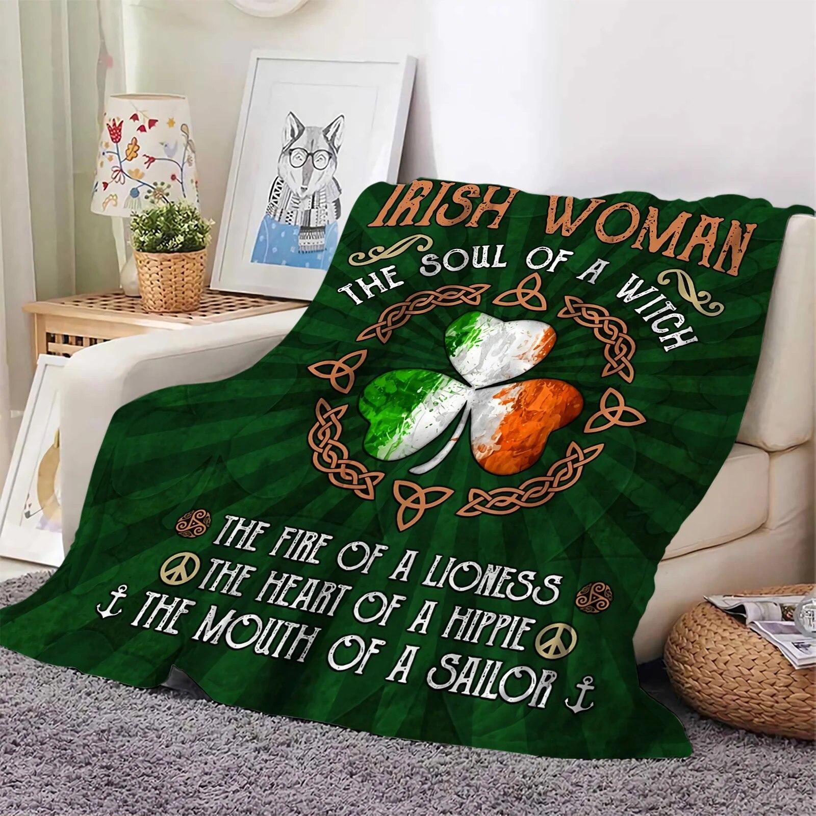 Irish Women Flannel Blankets St. Patrick Day Lucky Leaf 3D Printed Throw Blanket Office Nap Travel Portable Quilts Dropshipping
Irish Women Flannel Blankets St. Patrick Day Lucky Leaf 3D Printed Throw Blanket Office Nap Travel Portable Quilts Dropshipping