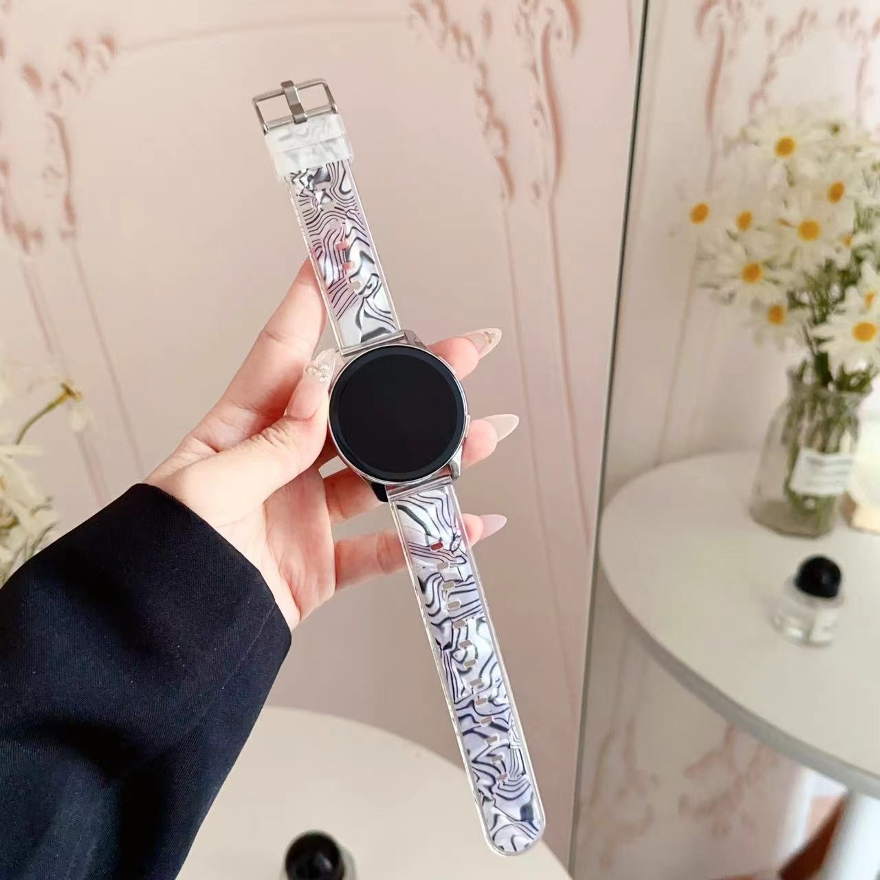 Универсальный 20/22 мм для Garmin Vivoactive 3/4 Venu 2/2S 245 645 huawei gt3gt2 42 мм/46 мм прозрачный и цветной силиконовый ремешок с рогом magic42 46 Universal 20mm width
Универсальный 20/22 мм для Garmin Vivoactive 3/4 Venu 2/2S 245 645 huawei gt3gt2 42 мм/46 мм прозрачный и цветной силиконовый ремешок с рогом magic42 46 Universal 20mm width