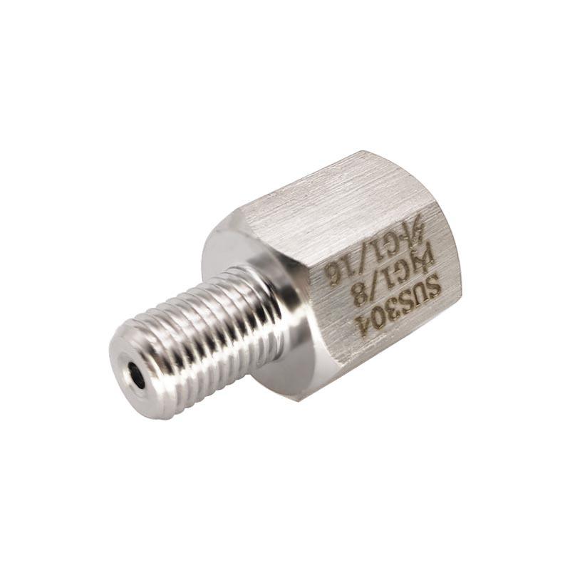 Female G1/8 BSP to Male G1/16 Stainless Steel Threaded Reducer Fitting (0926)
Female G1/8 BSP to Male G1/16 Stainless Steel Threaded Reducer Fitting (0926)