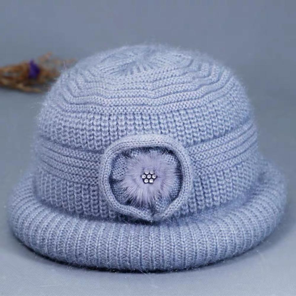 New Flower Decor Knitted Hat Thickened Coldproof Plush Warmth Hat Big Size Winter Cap Middle-aged And Elderly серый
New Flower Decor Knitted Hat Thickened Coldproof Plush Warmth Hat Big Size Winter Cap Middle-aged And Elderly серый