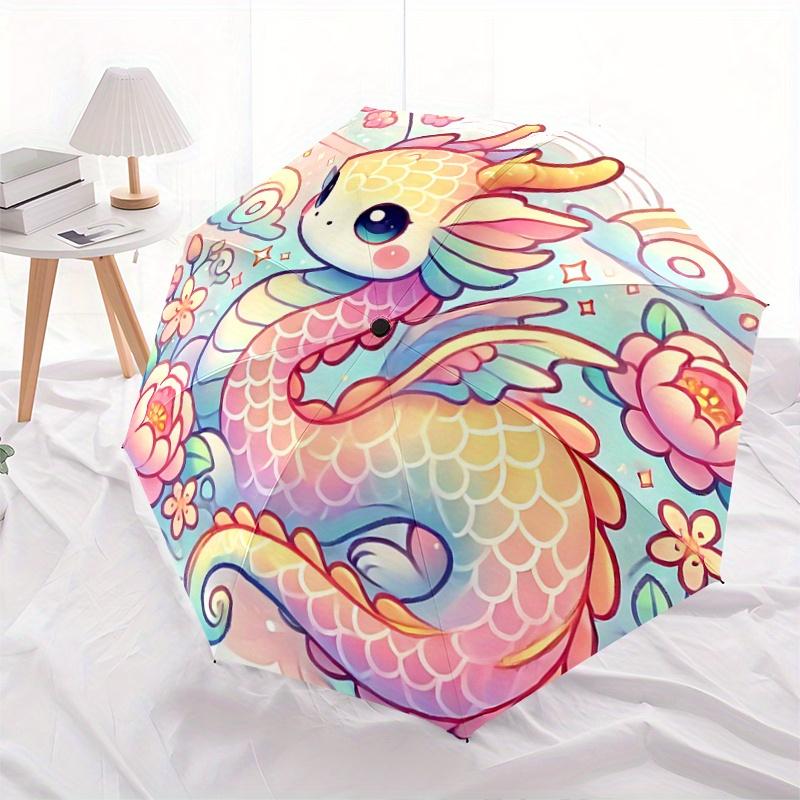 1pc Chibi Dragon Automatic Opening and Closing Folding - A Good Choice for Gifts, Fashionable and Convenient Umbrella With Cute Cartoon Char
1pc Chibi Dragon Automatic Opening and Closing Folding - A Good Choice for Gifts, Fashionable and Convenient Umbrella With Cute Cartoon Char