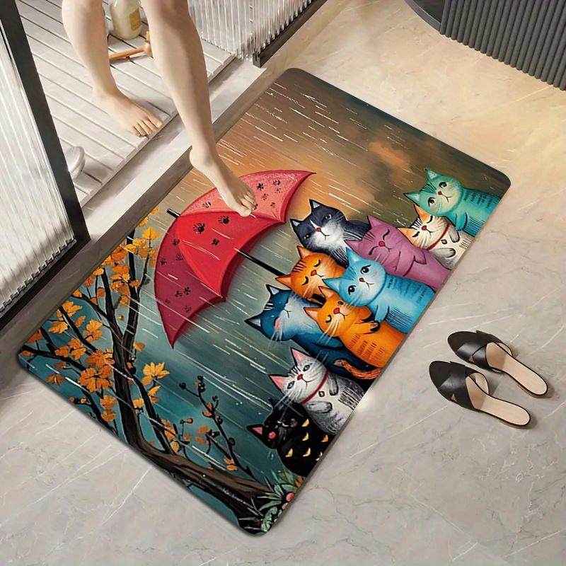 Creative Umbrella Cat Doormat , Non-Slip Indoor Outdoor Mat for Kitchen Balcony Living Room Laundry Bathroom Entryway 40x60cm
Creative Umbrella Cat Doormat , Non-Slip Indoor Outdoor Mat for Kitchen Balcony Living Room Laundry Bathroom Entryway 40x60cm