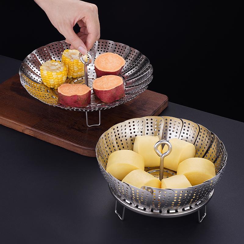 23.3cm/26cm/27.6cm LFGB Certificate 304 Stainless Steel Steamer Foldale Steaming Tray with 4cm Height Rack and Detachable Handle
23.3cm/26cm/27.6cm LFGB Certificate 304 Stainless Steel Steamer Foldale Steaming Tray with 4cm Height Rack and Detachable Handle