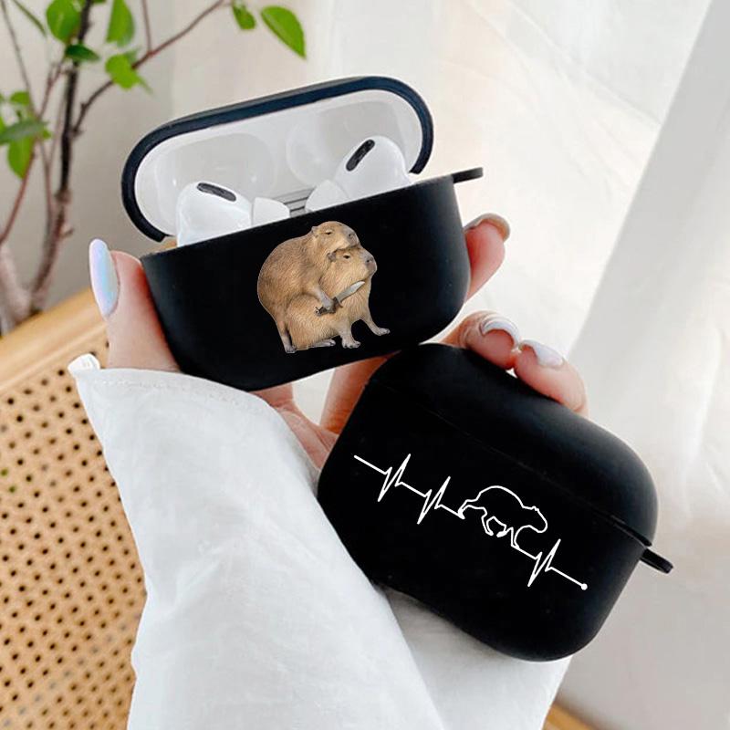 Милый мультяшный чехол с капибарой для Airpods Pro 3 2 1 2nd 2022, Bluetooth, беспроводные чехлы для наушников с животными, чехол для Air Pod, принципиально
Милый мультяшный чехол с капибарой для Airpods Pro 3 2 1 2nd 2022, Bluetooth, беспроводные чехлы для наушников с животными, чехол для Air Pod, принципиально