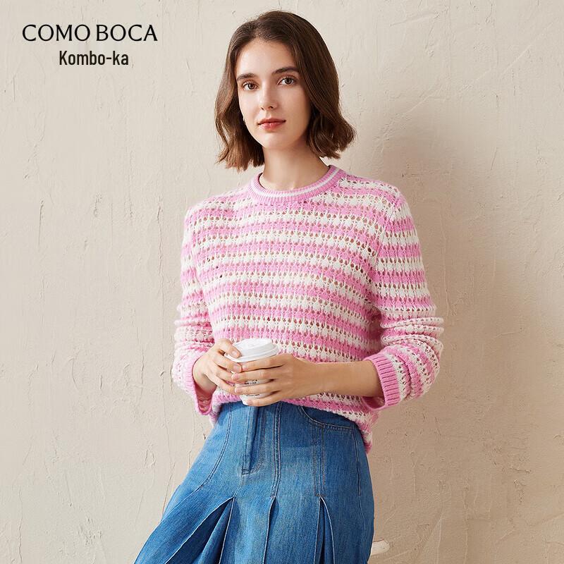 Komon Boca Women s Round Neck Loose Fit Striped Cashmere Sweater XL
Komon Boca Women s Round Neck Loose Fit Striped Cashmere Sweater XL