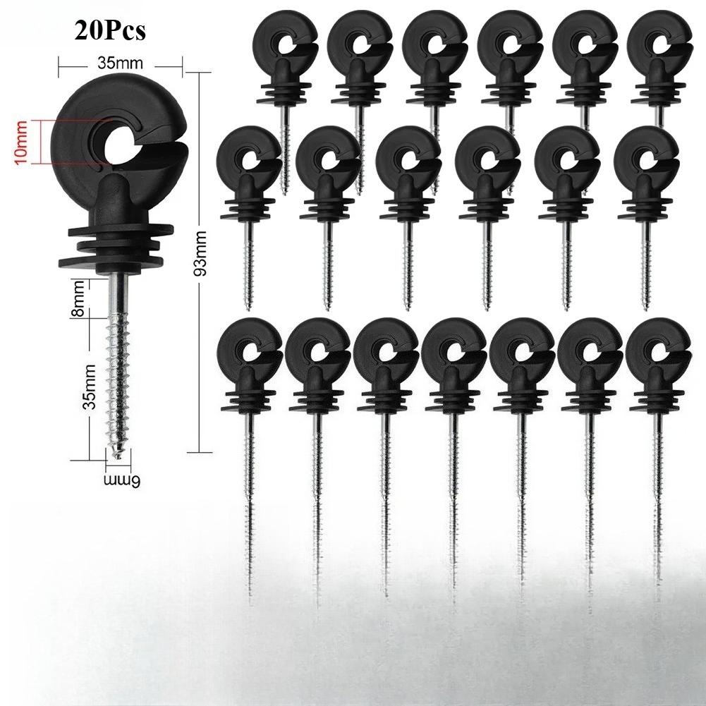 20PCS Insulation Nails Farm Electronic Fence Accessories Self Tapping Insulators Hanging Hooks Livestock Garden Fencing Trellis
20PCS Insulation Nails Farm Electronic Fence Accessories Self Tapping Insulators Hanging Hooks Livestock Garden Fencing Trellis