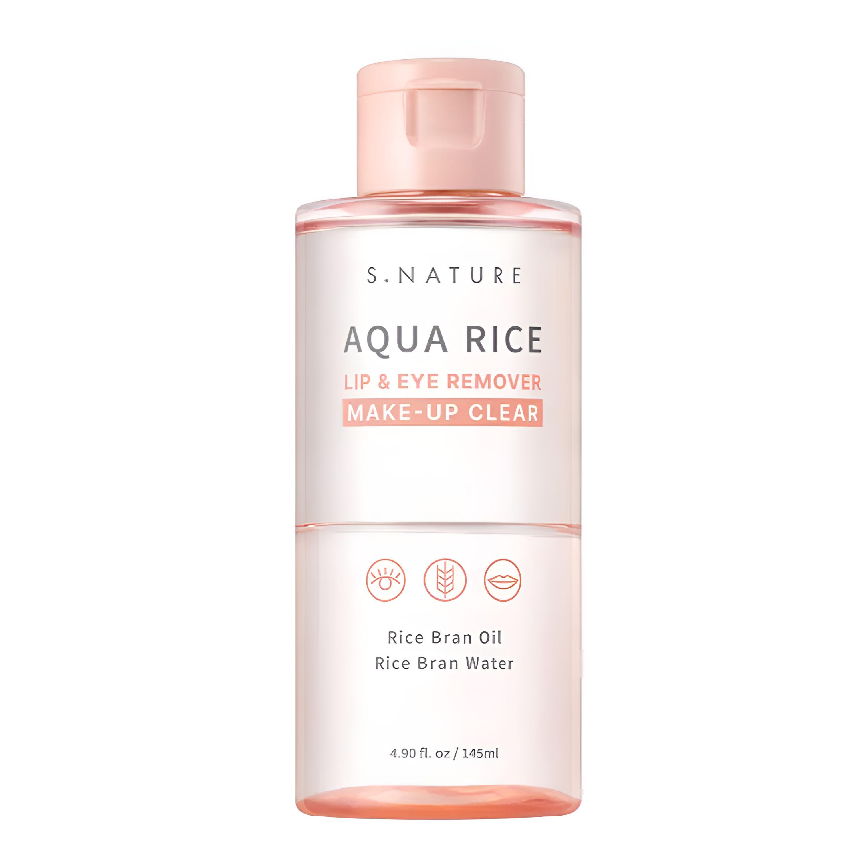 S.NATURE Aqua Rice Lip & Eye Remover 145ml
S.NATURE Aqua Rice Lip & Eye Remover 145ml