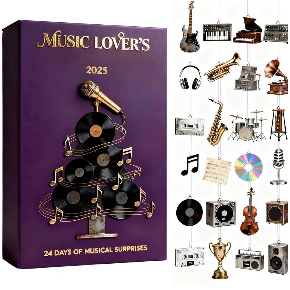 Music Lover Advent Christmas Calendar 2025 2D Acrylic Decoration 24 Days Musical Elements Advent Pendant for Home Christmas Tree L
Music Lover Advent Christmas Calendar 2025 2D Acrylic Decoration 24 Days Musical Elements Advent Pendant for Home Christmas Tree L
