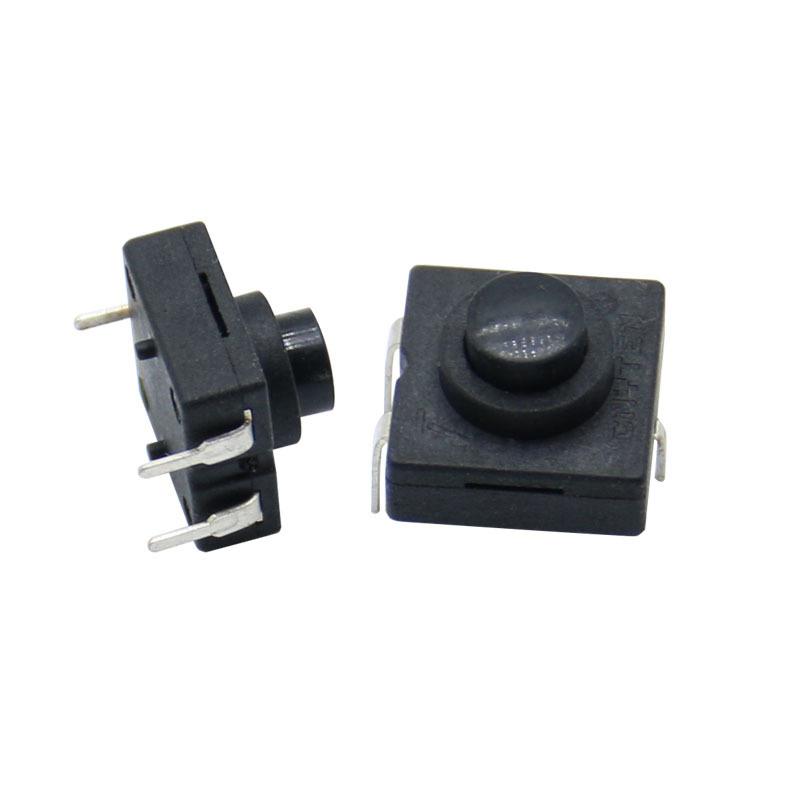 10Pcs 12X12Mm Flashlight Button Switch 3 Legged Vertical Straight Insertion Two On And One Off Black Button Switch one size
10Pcs 12X12Mm Flashlight Button Switch 3 Legged Vertical Straight Insertion Two On And One Off Black Button Switch one size