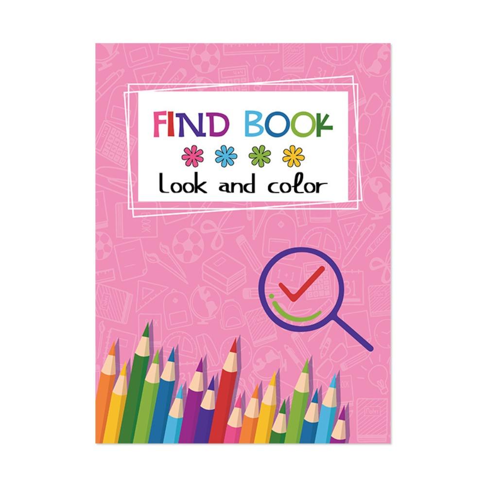 Книга «Найди и раскрась» из плотной бумаги, профессиональная книга для раскрашивания, подарок для детей розовый
Книга «Найди и раскрась» из плотной бумаги, профессиональная книга для раскрашивания, подарок для детей розовый