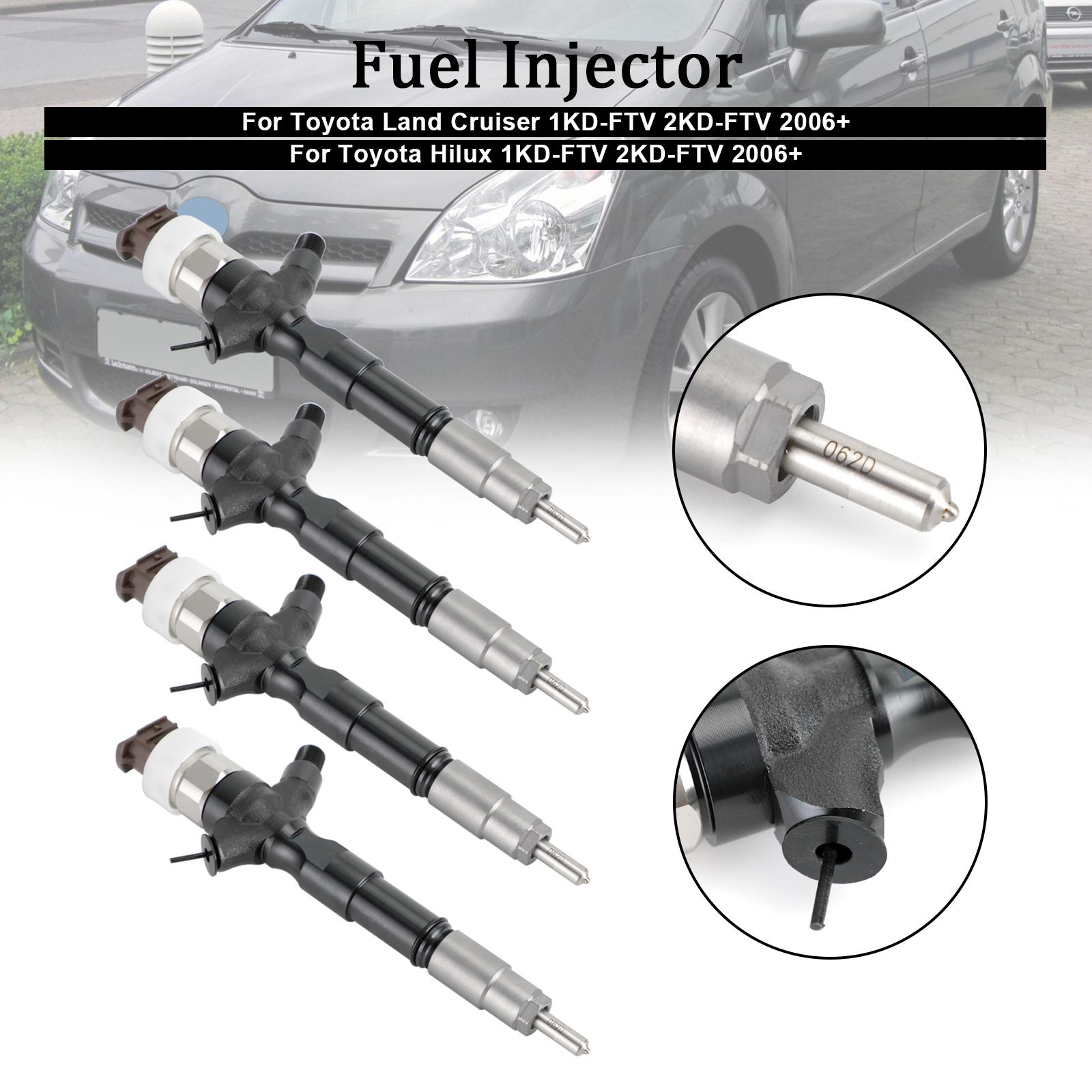 4PCS Fuel Injector 23670-30140 Fit for Toyota Land Cruiser Hilux 2006+ 095000-6760
4PCS Fuel Injector 23670-30140 Fit for Toyota Land Cruiser Hilux 2006+ 095000-6760