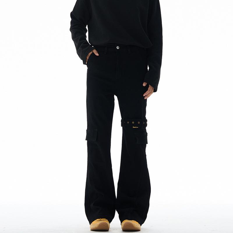 LKTM Unisex Slimming Micro-Flare Multi-Pocket Tie-Up Cargo Pants Medium чорний
LKTM Unisex Slimming Micro-Flare Multi-Pocket Tie-Up Cargo Pants Medium чорний