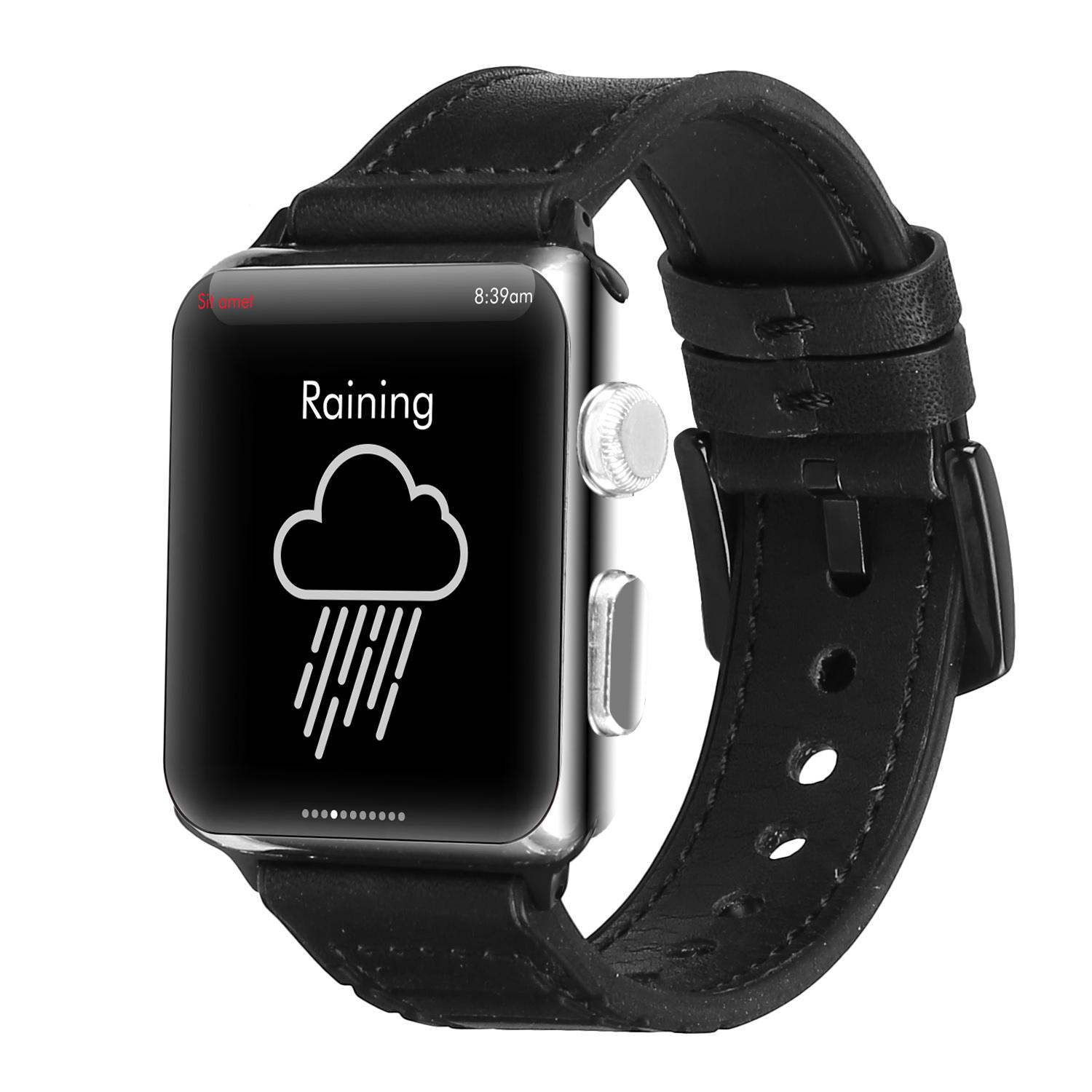 PU Leather+Silicone Smart Bracelet Replacement Strap for Apple Watch Series 10 42mm/9 8 7 41mm/SE (2023) SE (2022) SE 6 5 4 40mm/3 2 1 38mm Black
PU Leather+Silicone Smart Bracelet Replacement Strap for Apple Watch Series 10 42mm/9 8 7 41mm/SE (2023) SE (2022) SE 6 5 4 40mm/3 2 1 38mm Black