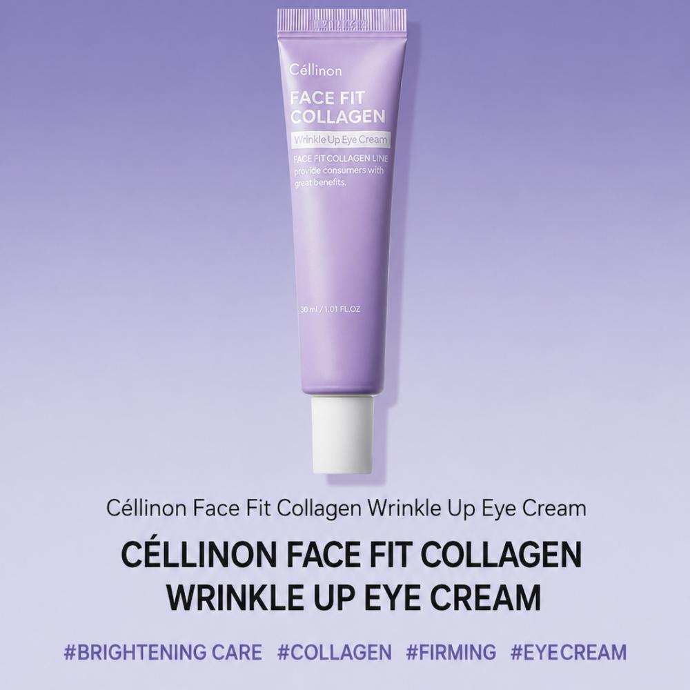 Celltrion / Celinon Face Fit Collagen Wrinkle-Up Eye Cream / 30ml / Intensive Elasticity & Dark Circle Care / From Korea
Celltrion / Celinon Face Fit Collagen Wrinkle-Up Eye Cream / 30ml / Intensive Elasticity & Dark Circle Care / From Korea