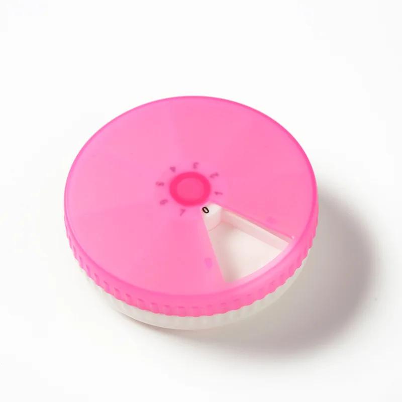 Portable Mini Pill Organizer round Rotating 7-Compartment Capsule Box Daily Medicine Storage Weekly Dose Container рожевий
Portable Mini Pill Organizer round Rotating 7-Compartment Capsule Box Daily Medicine Storage Weekly Dose Container рожевий