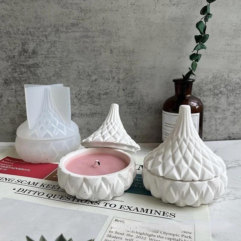 DIY Handmade Gypsum Candle Cup Mold Resin Concrete Storage Box Making Silicone Mould Drop Shape Gift Box Planter Craft Form Tool
DIY Handmade Gypsum Candle Cup Mold Resin Concrete Storage Box Making Silicone Mould Drop Shape Gift Box Planter Craft Form Tool