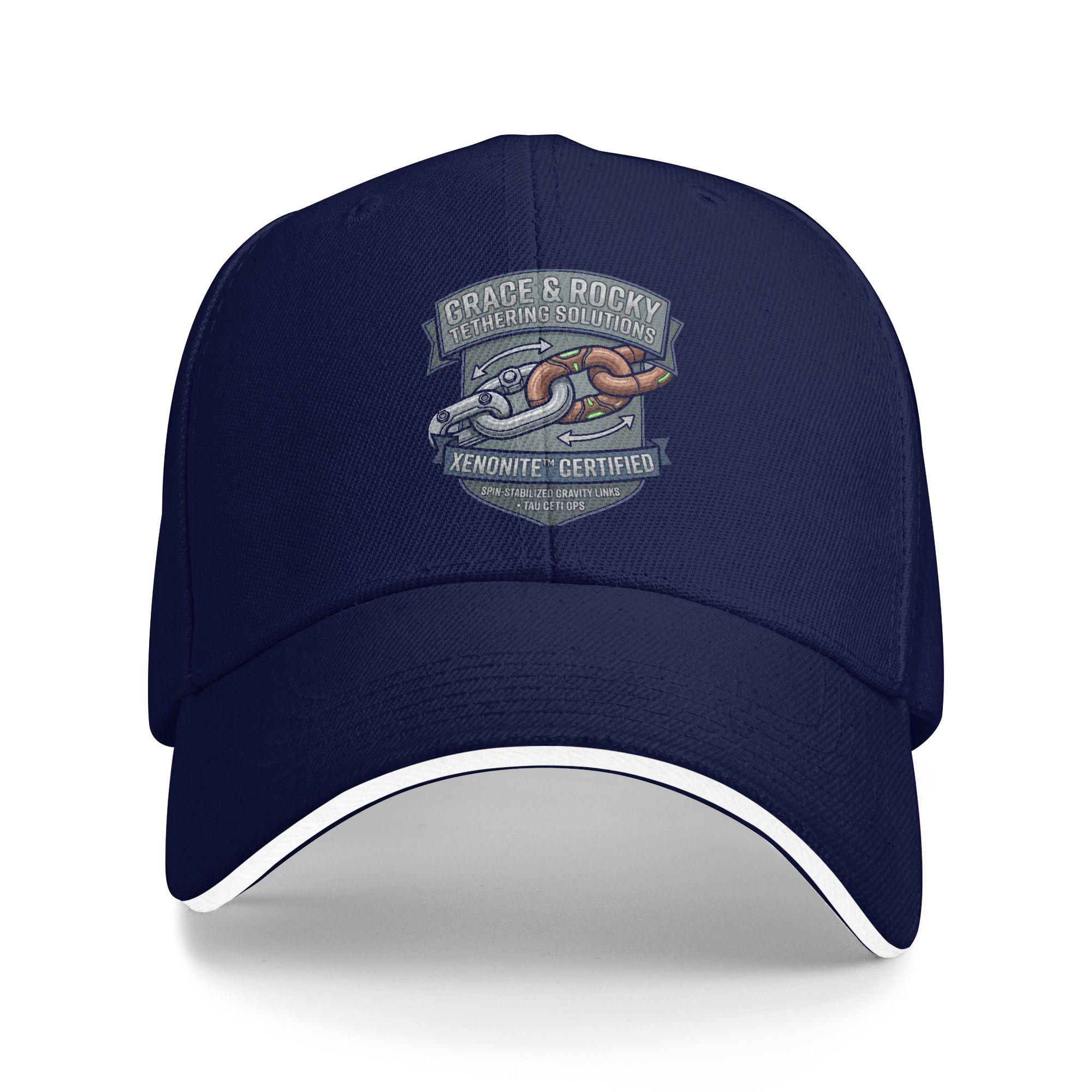 Grace & Rocky Tethering Solutions Baseball Cap Retro Project Hail Mary Sandwich Hats Men Women Adjustable Sun Hat Travel Gift One Size темно-синього кольору
Grace & Rocky Tethering Solutions Baseball Cap Retro Project Hail Mary Sandwich Hats Men Women Adjustable Sun Hat Travel Gift One Size темно-синього кольору