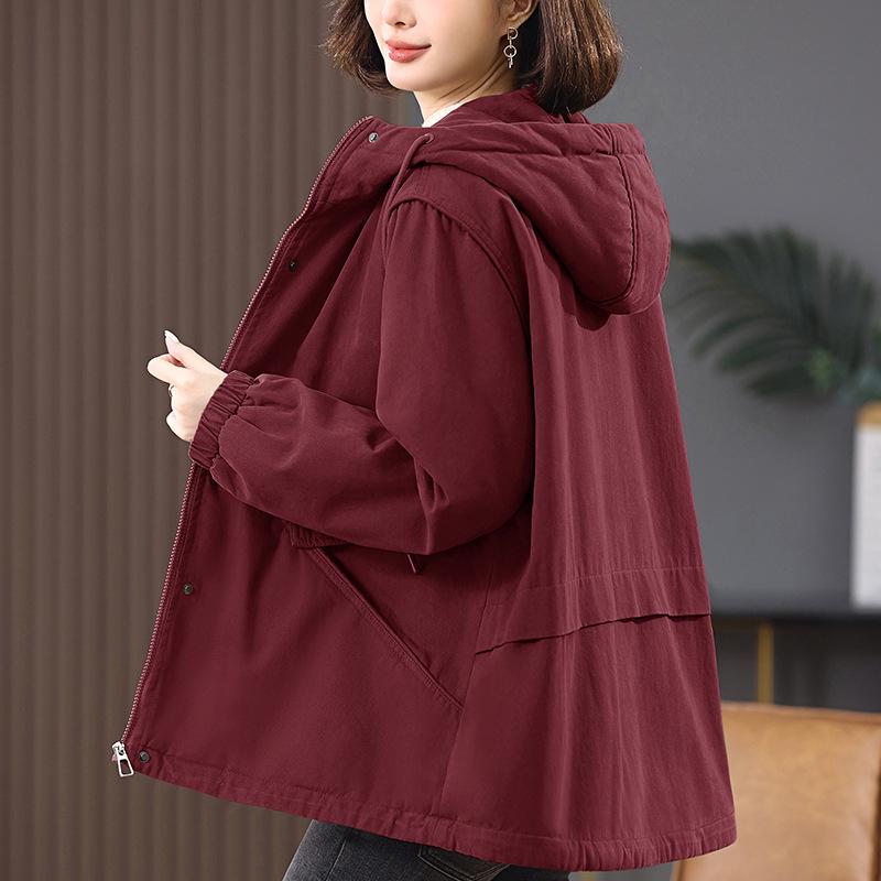 Women s 2024 Mid-Length Hooded Cotton Parka - Fleece-Lined, Solid Color, Casual Loose Fit, Winter Coat XL (135-150 jin recommended) коричневый
Women s 2024 Mid-Length Hooded Cotton Parka - Fleece-Lined, Solid Color, Casual Loose Fit, Winter Coat XL (135-150 jin recommended) коричневый