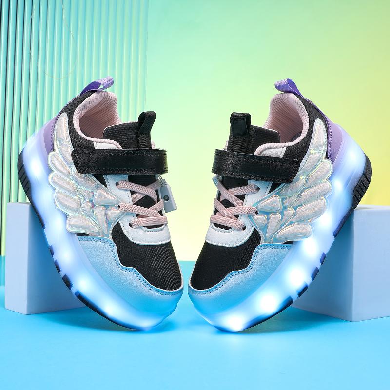 Детская обувь на липучках, быстрая обувь на четырех колесах, спортивная обувь с колесами, зарядка через USB, светодиодная светящаяся спортивная обувь, роликовые коньки для девочек 39 фиолетовый/чёрный
Детская обувь на липучках, быстрая обувь на четырех колесах, спортивная обувь с колесами, зарядка через USB, светодиодная светящаяся спортивная обувь, роликовые коньки для девочек 39 фиолетовый/чёрный