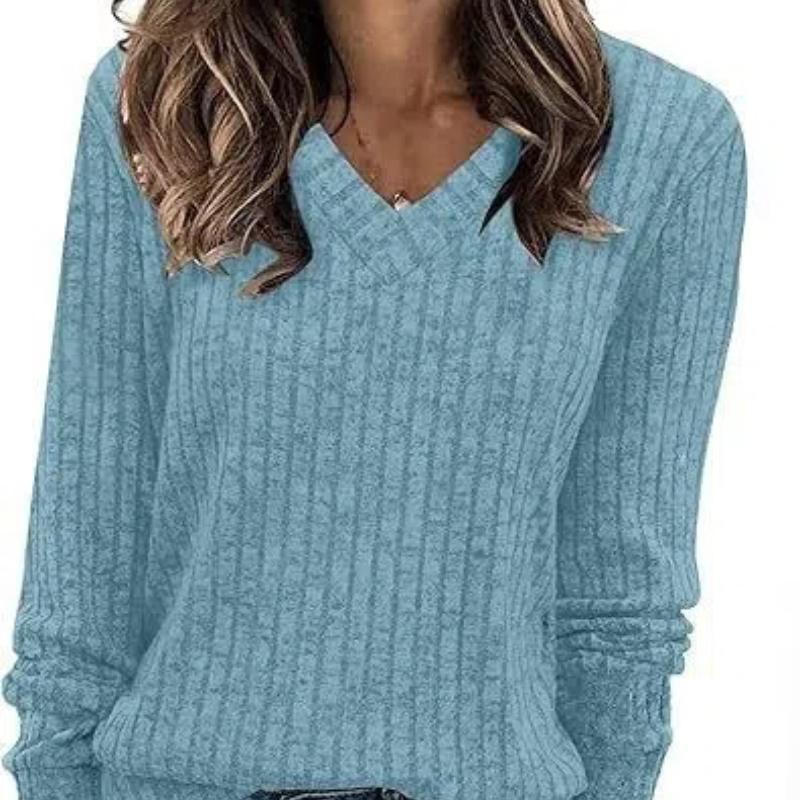 Women s V-Neck Long Sleeve Shirts, Casual Fall Tops Lightweight Tunic Sweaters, Ribbed Brushed Knit T-Shirt Top, Perfect for Everyday Wear or Layering XXXL світло-синій колір
Women s V-Neck Long Sleeve Shirts, Casual Fall Tops Lightweight Tunic Sweaters, Ribbed Brushed Knit T-Shirt Top, Perfect for Everyday Wear or Layering XXXL світло-синій колір
