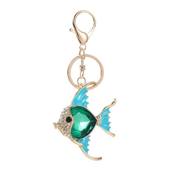 Keychain Pendant Imitation Gemstones Inlaid Tropical Fish Design Key Chain with Anti-Oxidation Lobster Clasp Decorative Backpacks Accessory синий
Keychain Pendant Imitation Gemstones Inlaid Tropical Fish Design Key Chain with Anti-Oxidation Lobster Clasp Decorative Backpacks Accessory синий