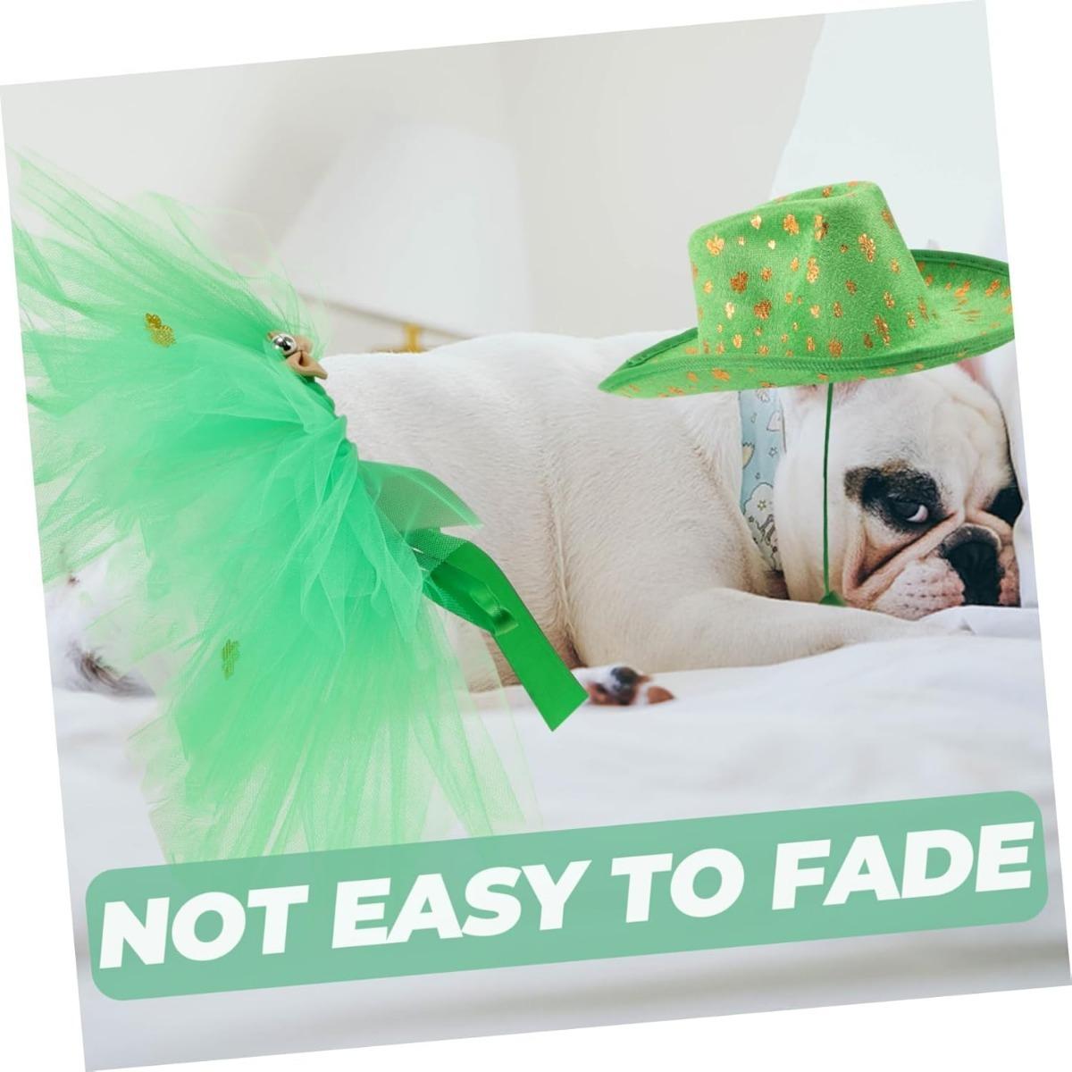 Saint Patrick s Day Pet Costume Shamrock Hat Tutu Skirt Outfit for Dogs and Cats for Dog Cosplay and Celebrations зелений
Saint Patrick s Day Pet Costume Shamrock Hat Tutu Skirt Outfit for Dogs and Cats for Dog Cosplay and Celebrations зелений