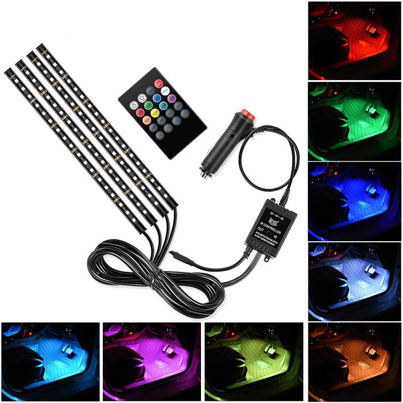 E7 72 LED Voice Control RGB Car Ambient Light Bar Cigarette Lighter 12V Light Strip for Car Internal Decoration Type A
E7 72 LED Voice Control RGB Car Ambient Light Bar Cigarette Lighter 12V Light Strip for Car Internal Decoration Type A