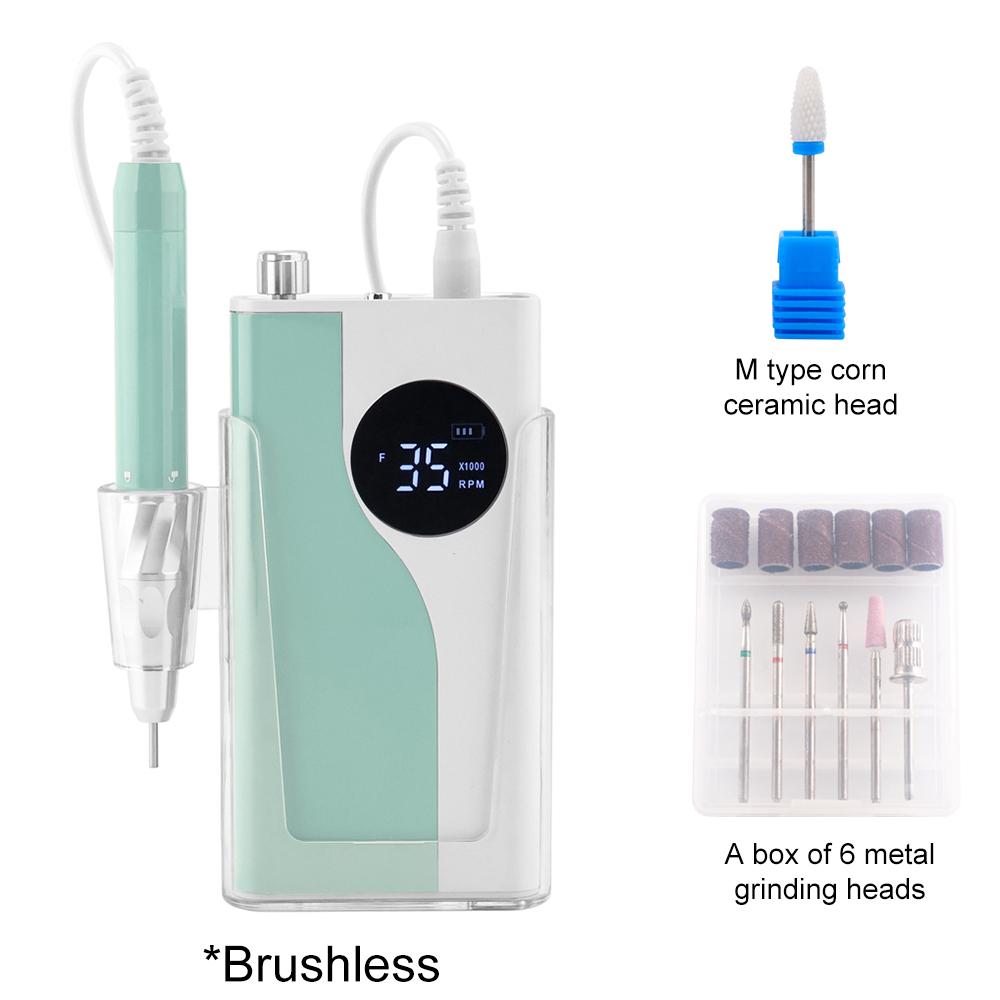 BEPAN 35000RPM Brushless 85W Nail Drill Rechargeable Manicure Machine Cordless Nail File Pedicure Drilling Quiet Motor Handle Cable
BEPAN 35000RPM Brushless 85W Nail Drill Rechargeable Manicure Machine Cordless Nail File Pedicure Drilling Quiet Motor Handle Cable