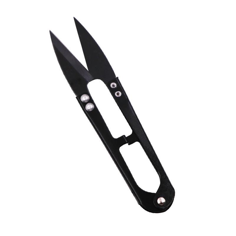 DIY Black Stainless Steel U-Shaped Thread Trimmers: Spring-Loaded Embroidery, Sewing, and Jewelry Scissors
DIY Black Stainless Steel U-Shaped Thread Trimmers: Spring-Loaded Embroidery, Sewing, and Jewelry Scissors