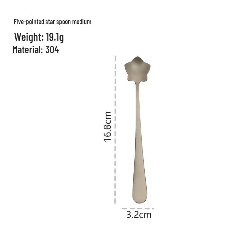 ZISIZ Stainless Steel Star Long Handle Spoon
ZISIZ Stainless Steel Star Long Handle Spoon