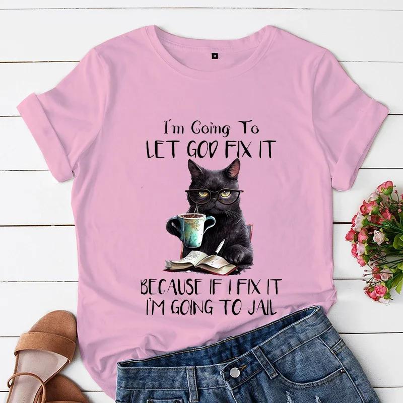 Женская 3DT-футболка Let God Fix It Мультфильм Аниме Футболка с короткими рукавами Уличная одежда Кот с книгой Женские футболки 6XL
Женская 3DT-футболка Let God Fix It Мультфильм Аниме Футболка с короткими рукавами Уличная одежда Кот с книгой Женские футболки 6XL
