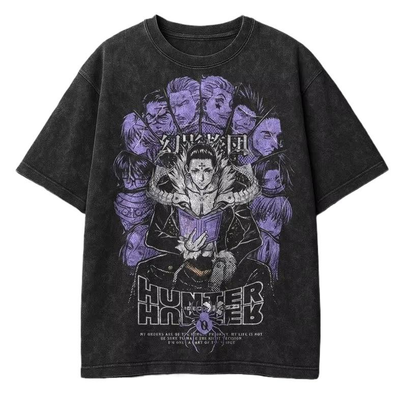 Anime Hunter X Hunter Chrollo Printed Tshirt Mens and Womens Washed Tshirt High Quality Vintage Cotton Tshirt Harajuku Tops L
Anime Hunter X Hunter Chrollo Printed Tshirt Mens and Womens Washed Tshirt High Quality Vintage Cotton Tshirt Harajuku Tops L
