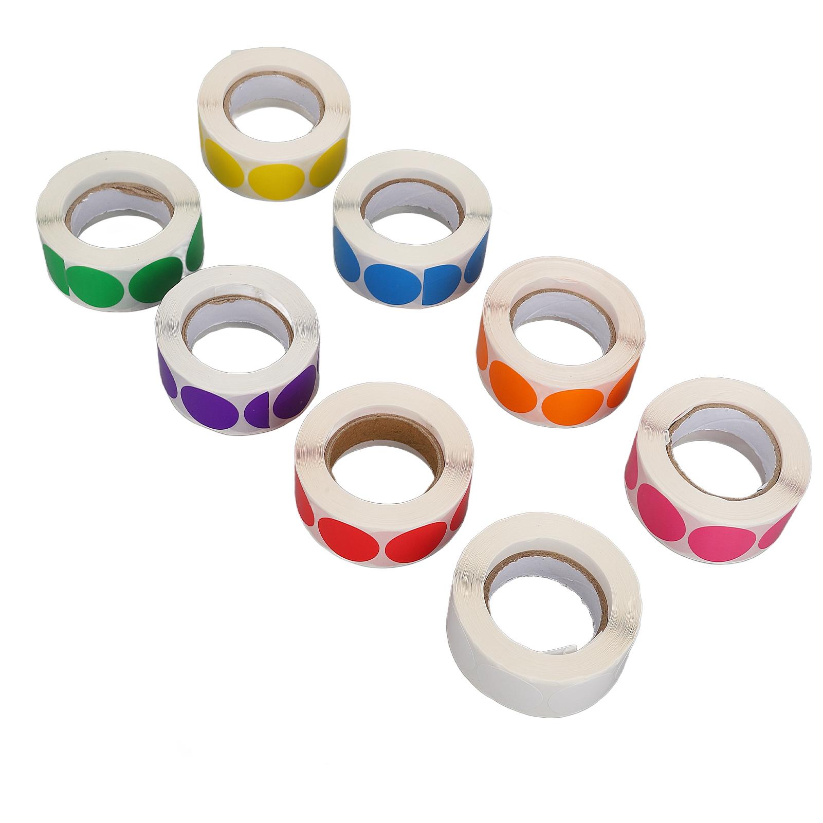8 Roll Label Stickers Colorful Self Adhesive Circle Sticker Labels for Gift Cosmetic Essential Oil Bottle
8 Roll Label Stickers Colorful Self Adhesive Circle Sticker Labels for Gift Cosmetic Essential Oil Bottle
