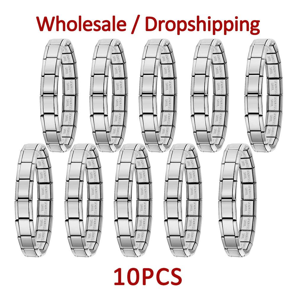 GEMOSA 10pcs 9mm Italian Charm Stainless Steel Colorful Basic Bracelet for Woman Men DIY Making Gift
GEMOSA 10pcs 9mm Italian Charm Stainless Steel Colorful Basic Bracelet for Woman Men DIY Making Gift