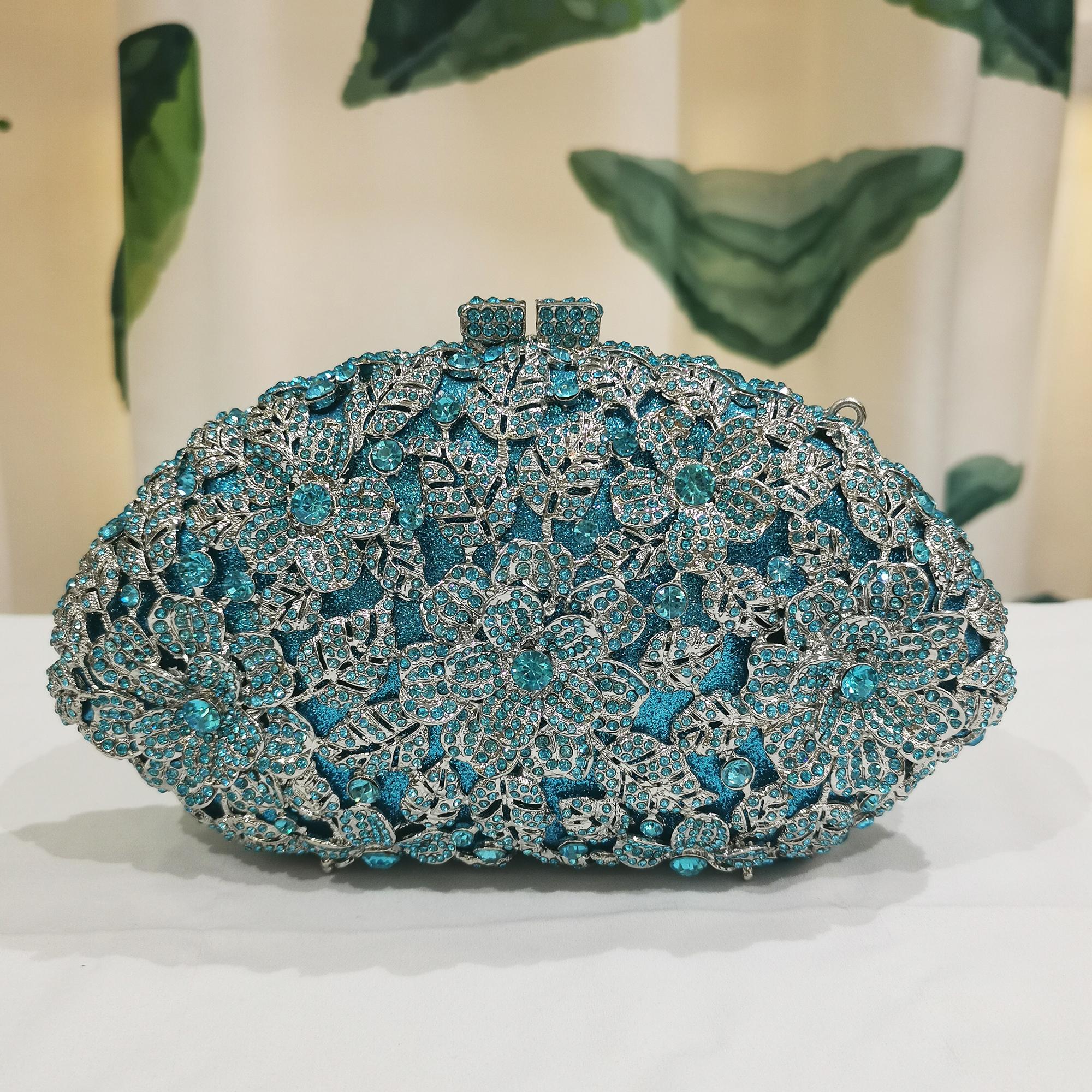 Rhinestone Flower Evening Purses Ladies Crystal Clutch Bag For Girls Luxury Women Dinner Clutches Floral Diamond Wedding Purse 21cmX12cmX5cm
Rhinestone Flower Evening Purses Ladies Crystal Clutch Bag For Girls Luxury Women Dinner Clutches Floral Diamond Wedding Purse 21cmX12cmX5cm