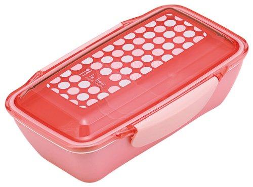 Komori Resin Lunch Box Luboa Dot Rose 500ml lid keeps the presentation intact Made in Japan Dome-shaped
Komori Resin Lunch Box Luboa Dot Rose 500ml lid keeps the presentation intact Made in Japan Dome-shaped