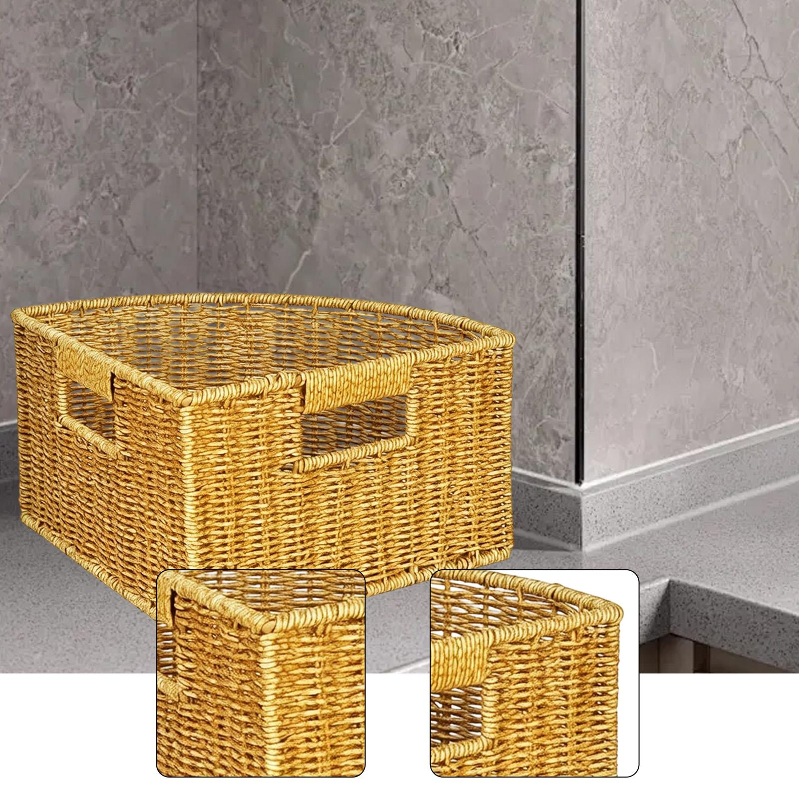 Portable Storage Basket with Handles Plastic Fan Shape Corner Organizer Box for Wardrobe Clothes and Toys S
Portable Storage Basket with Handles Plastic Fan Shape Corner Organizer Box for Wardrobe Clothes and Toys S