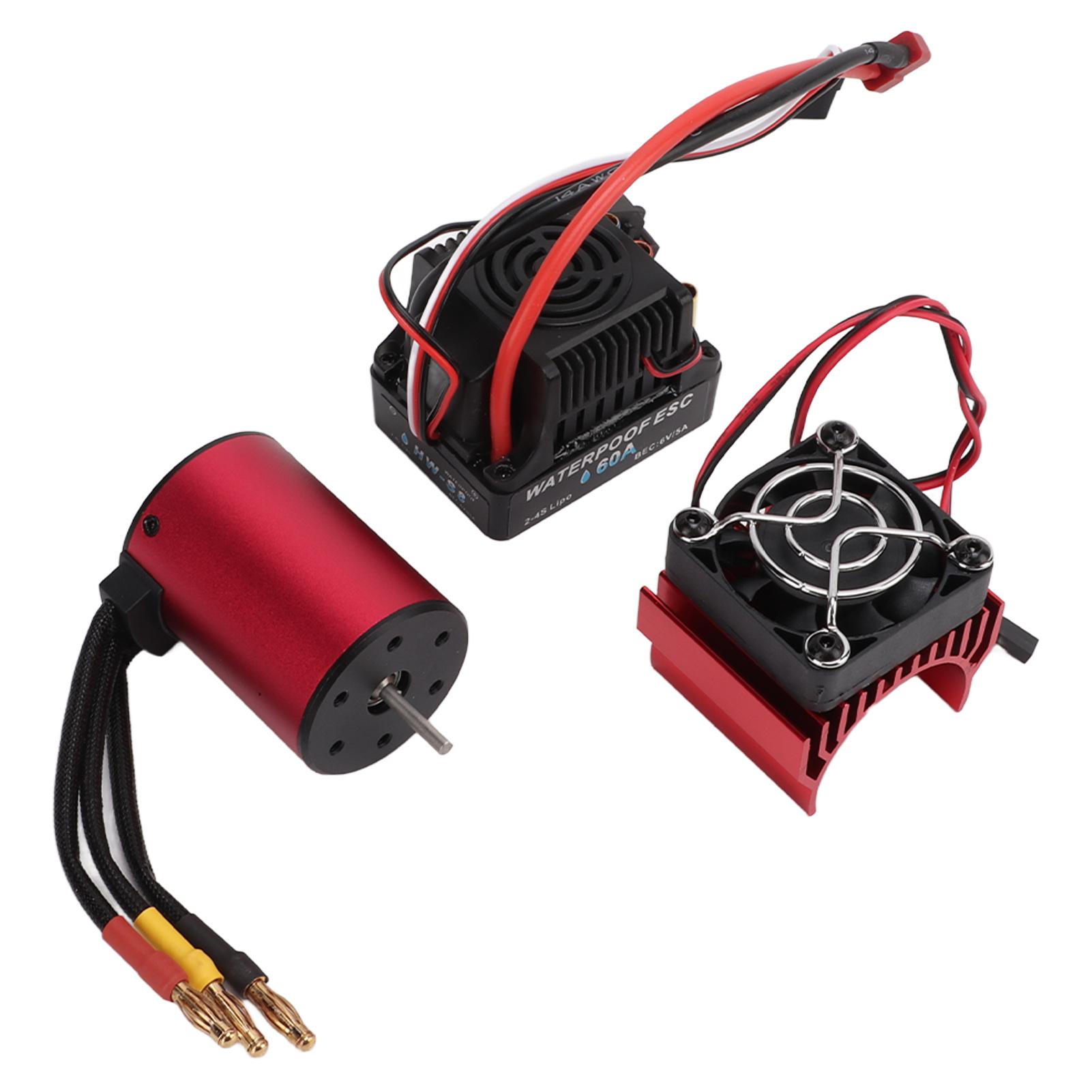 Brushless Motor Efficient Heat Dissipation Good Water Resistance High Torsion CNC Process 60A Brushless ESC for 1 10 RC
Brushless Motor Efficient Heat Dissipation Good Water Resistance High Torsion CNC Process 60A Brushless ESC for 1 10 RC