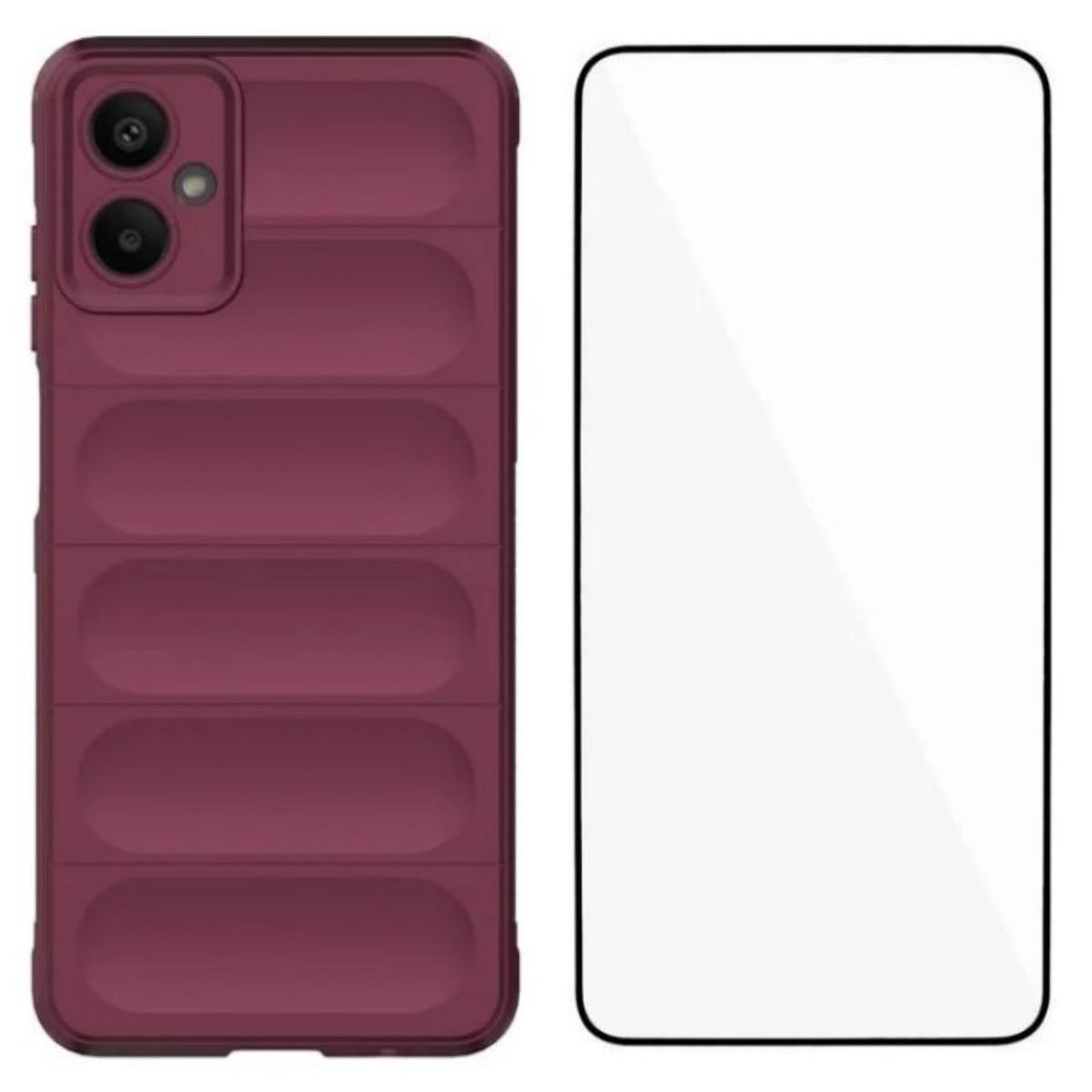 Для Samsung Galaxy A06 5G чехол из ТПУ серии WANLONFENG HD противоскользящий чехол для телефона с закаленным стеклом Wine Red
Для Samsung Galaxy A06 5G чехол из ТПУ серии WANLONFENG HD противоскользящий чехол для телефона с закаленным стеклом Wine Red