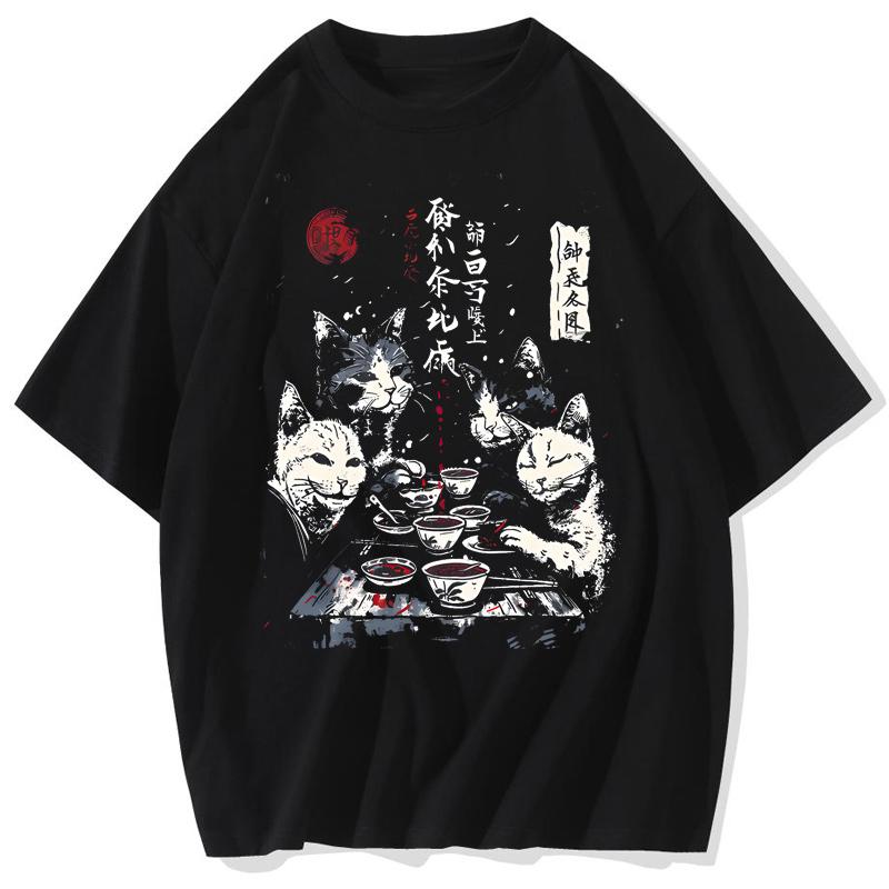 Cartoon Cat Graphic Men Tshirt Casual Baggy Short Sleeve Tshirt Japanese Style Oversized T Shirt Mens Clothing S
Cartoon Cat Graphic Men Tshirt Casual Baggy Short Sleeve Tshirt Japanese Style Oversized T Shirt Mens Clothing S