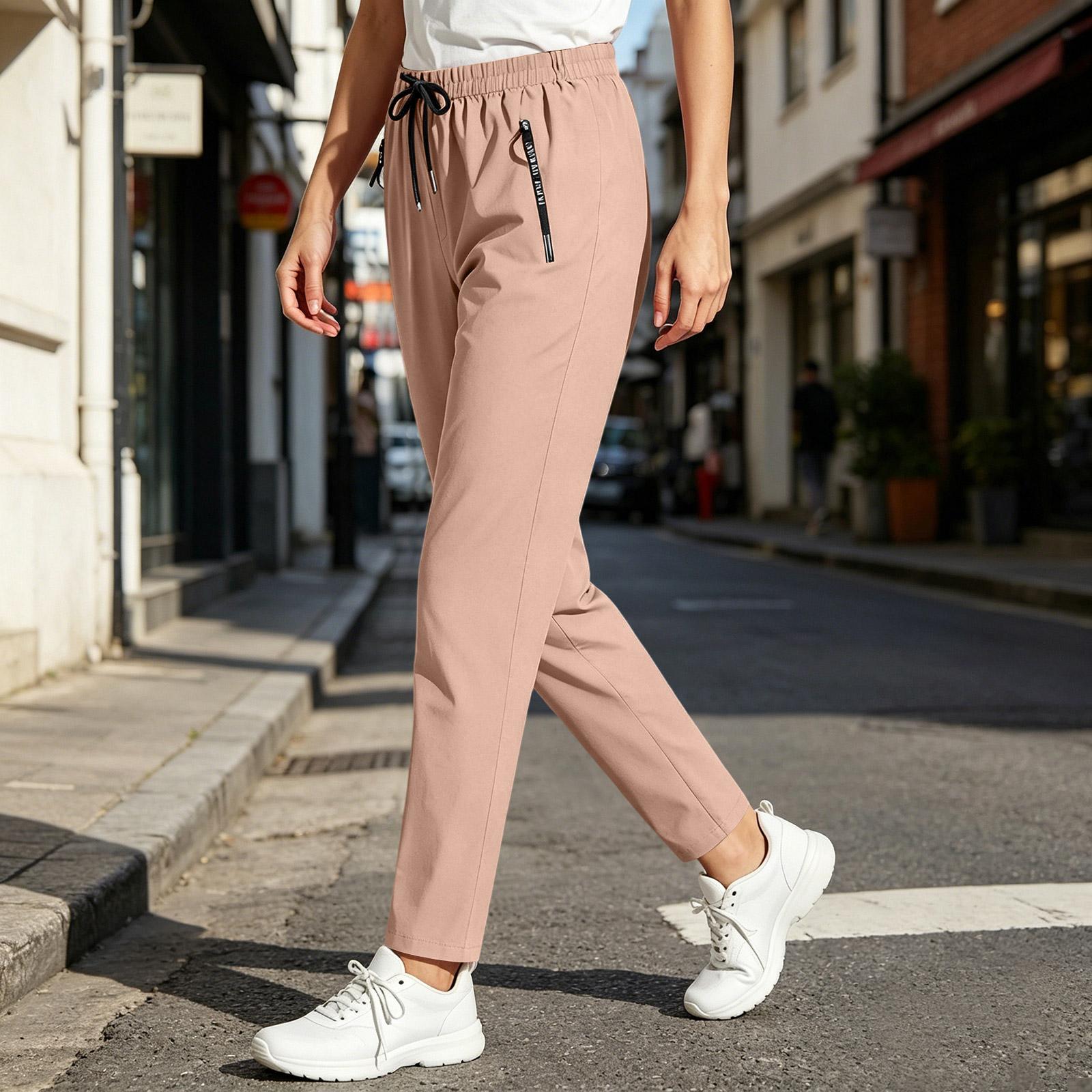Women Casual Elastic Waist Pants Lightweight Summer Trousers with Pockets Drawstring Jogger Style Relaxed Fit M бежевый
Women Casual Elastic Waist Pants Lightweight Summer Trousers with Pockets Drawstring Jogger Style Relaxed Fit M бежевый