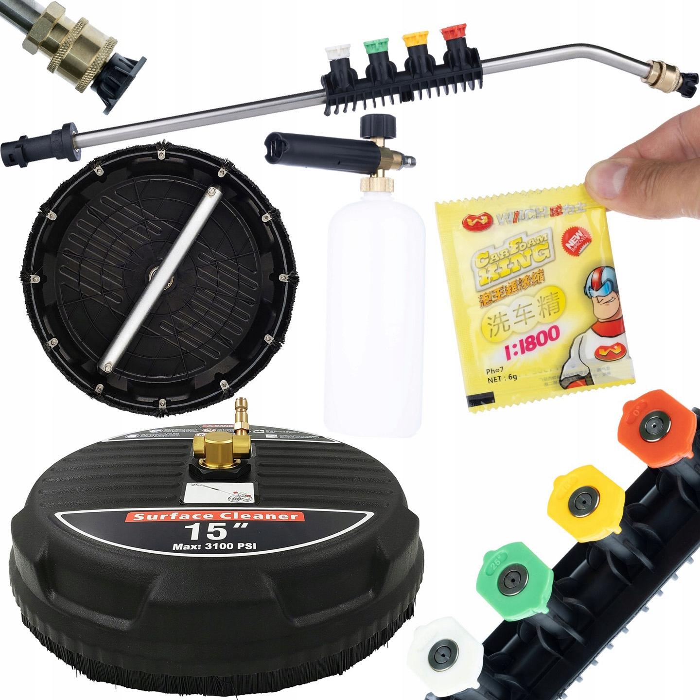 Rosfix Zestaw do Myjek Ciśnieniowych – Szczotka T-Racer 15 z Lanca 1/4 i 5 Dyszami | Pianownica 1000ml | Proszek Pianotwórczy 6g
Rosfix Zestaw do Myjek Ciśnieniowych – Szczotka T-Racer 15 z Lanca 1/4 i 5 Dyszami | Pianownica 1000ml | Proszek Pianotwórczy 6g
