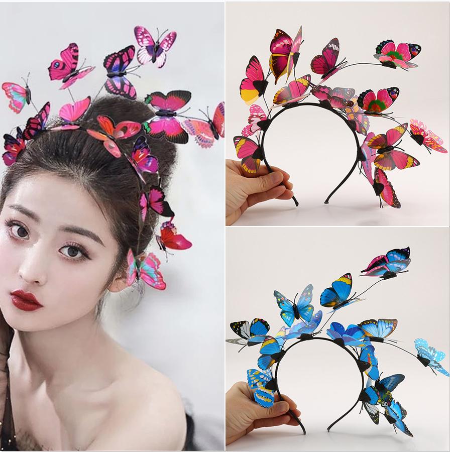 Christmas Handmade wedding headwear Korean bride super fairy ladies garland headband wedding butterfly headband hair accessories Headbands
Christmas Handmade wedding headwear Korean bride super fairy ladies garland headband wedding butterfly headband hair accessories Headbands