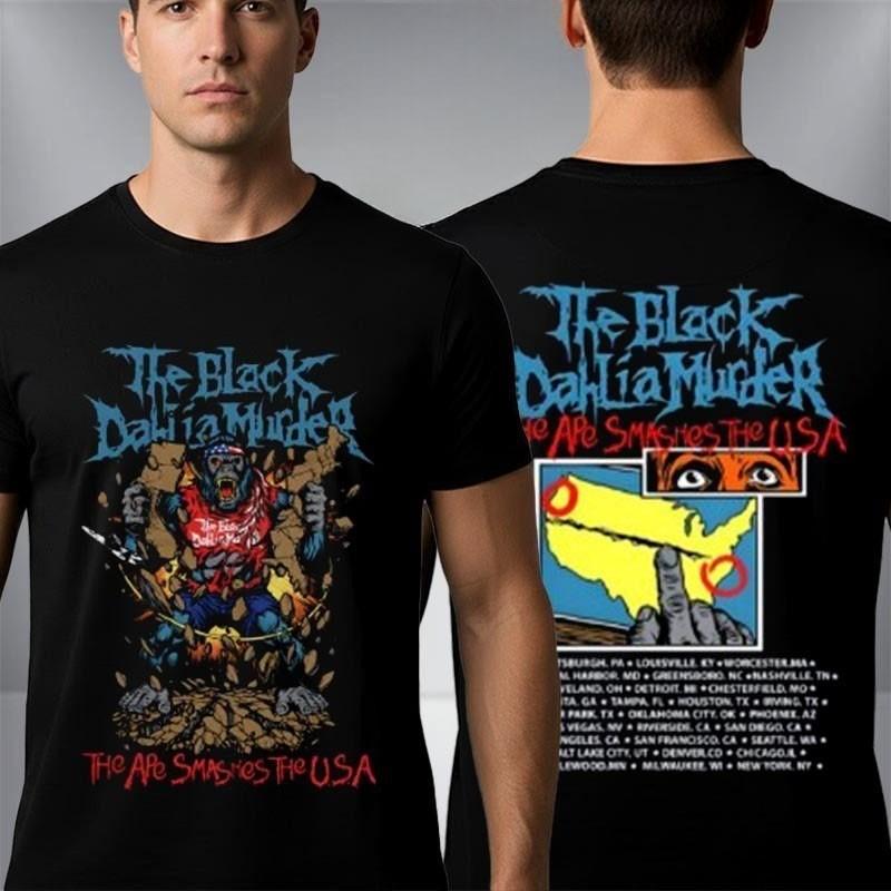 The Black Dahlia Murder Расписание тура The Ape Smashes The USA Cities Футболка 4XL
The Black Dahlia Murder Расписание тура The Ape Smashes The USA Cities Футболка 4XL