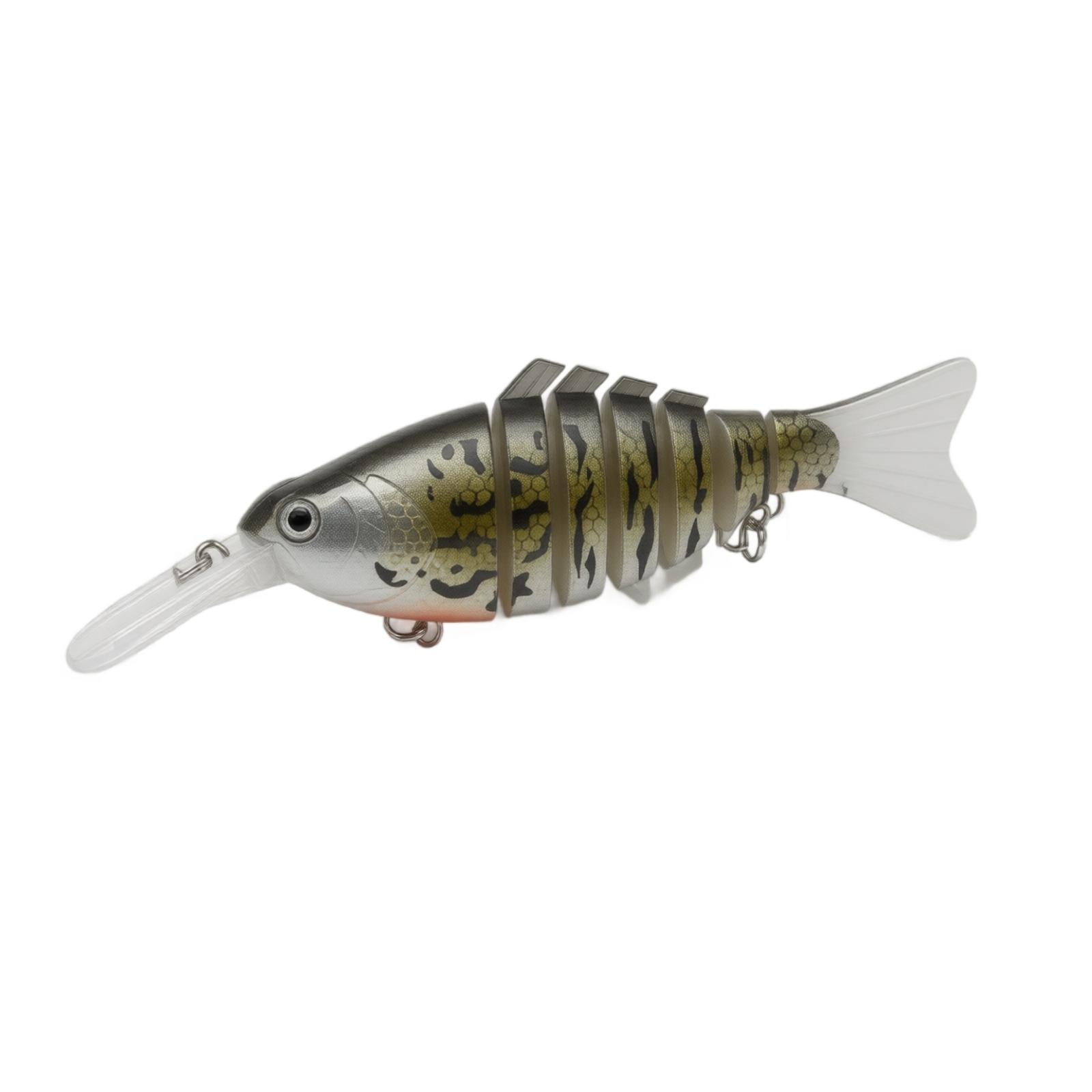Multi Jointed Fishing Lure 23g 12cm Hard Plastic Bionic Bait Segmented Swimbait with Treble Hook for Freshwater Fishing one size
Multi Jointed Fishing Lure 23g 12cm Hard Plastic Bionic Bait Segmented Swimbait with Treble Hook for Freshwater Fishing one size