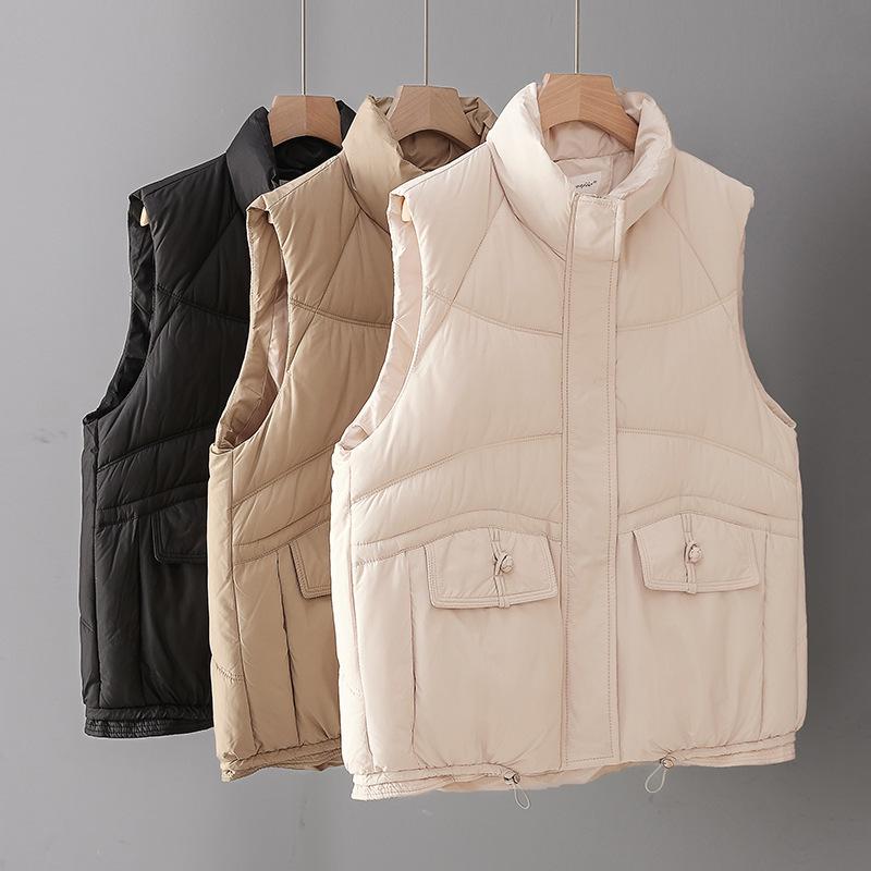 Autumn/Winter 2024 Stand-up Collar Thick Cotton Vest - Sleeveless, Loose Fit, Versatile Style Jacket L (suggested for 110-125 lbs)
Autumn/Winter 2024 Stand-up Collar Thick Cotton Vest - Sleeveless, Loose Fit, Versatile Style Jacket L (suggested for 110-125 lbs)