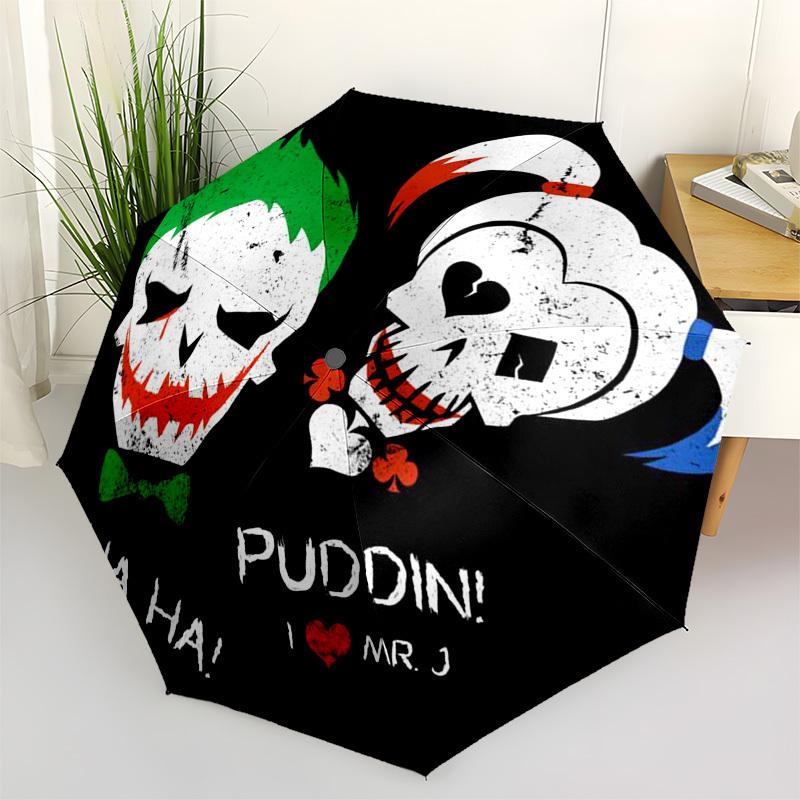1pc Joker and Puddin Love Umbrella with Plastic Handle,Cartoon Pattern,Suitable for All Seasons Multi-functional Umbrella346
1pc Joker and Puddin Love Umbrella with Plastic Handle,Cartoon Pattern,Suitable for All Seasons Multi-functional Umbrella346
