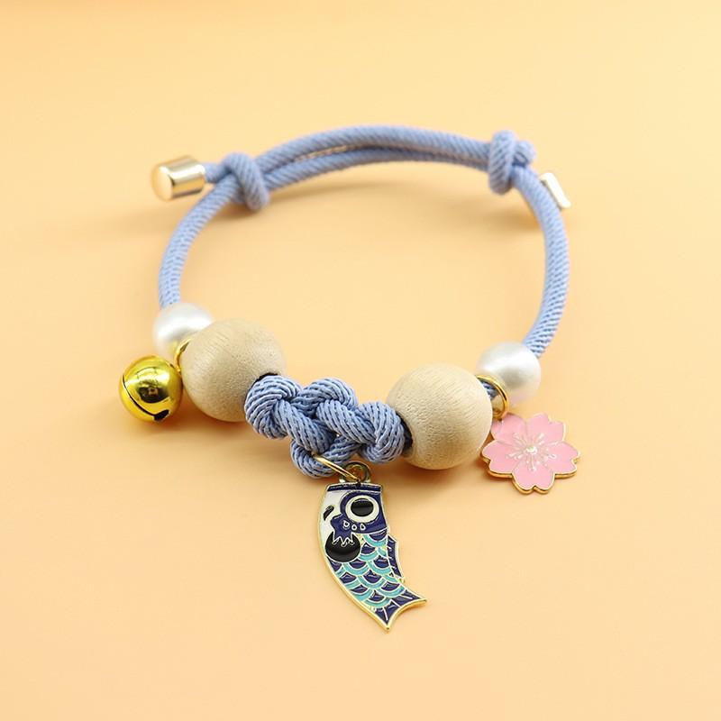 Репелленты для кошек, ошейник для защиты от блох и клещей, камфорный деревянный шарик, внешние аксессуары для собак, кошачьи колокольчики, ошейник для домашних животных M синий