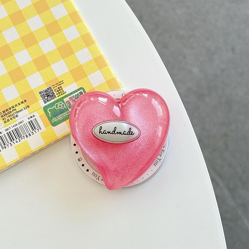 Solid Color Small Fresh Heart-Shaped Girl Mobile Phone Airbag Bracket Magnetic Attraction Suitable For Magsafe Glitter Ring
Solid Color Small Fresh Heart-Shaped Girl Mobile Phone Airbag Bracket Magnetic Attraction Suitable For Magsafe Glitter Ring
